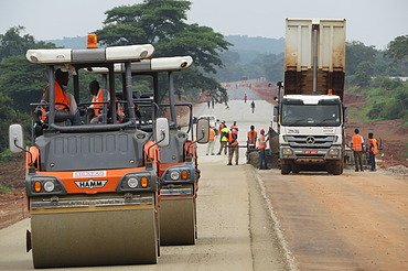This road improvement project is located in western Tanzania