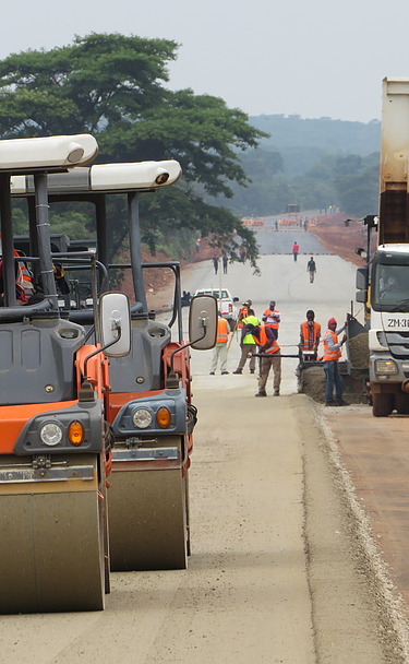 This road improvement project is located in western Tanzania