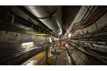 mineshaft headframes have been sunk below ground