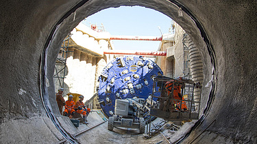 37 km underground conveyor belt system