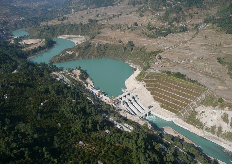 Construction of a hydroelectric power plant with an installed capacity of 72 MW