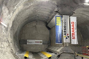 Tunnelvortriebe der U2 Verlängerung in Wien