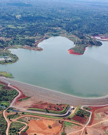 Thiba dam project with reservoir