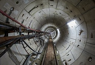 Grubenwasserkanal Ibbenbüren, Berbauarbeiten 