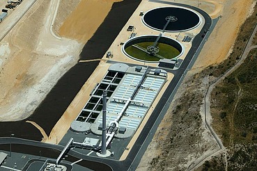 neue Kläranlage Alkimos in den nördlichen Vororten von Perth.