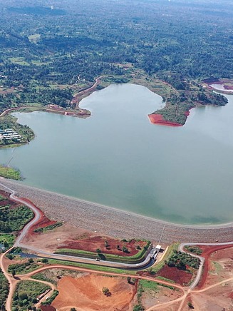 Thiba dam project with reservoir