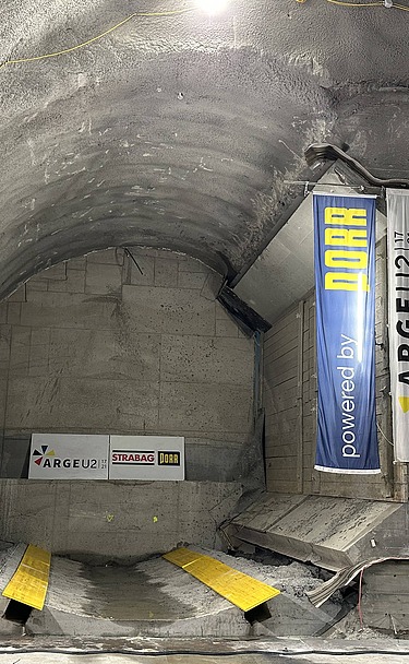 Tunnelvortriebe der U2 Verlängerung in Wien