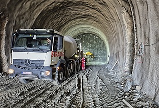 Vorbereitungen für das Tunnelprojekt