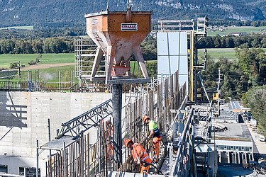 Image of work in building construction