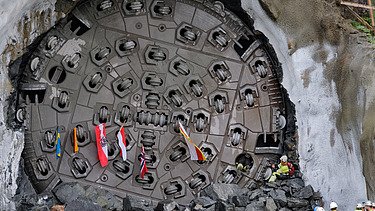For the first time in Norway, a railway tunnel is being drilled using a TBM. For the first time in Norway, a railway tunnel is being drilled using a TBM.