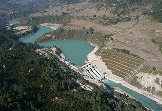 Construction of a hydroelectric power plant with an installed capacity of 72 MW